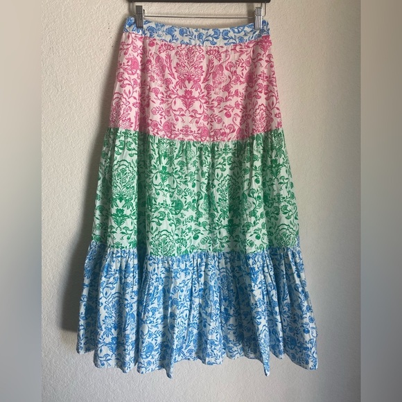NWT Roller Rabbit Aitona Carlisa Maxi High Waisted Skirt Cottagecore Hippie S - Picture 7 of 10